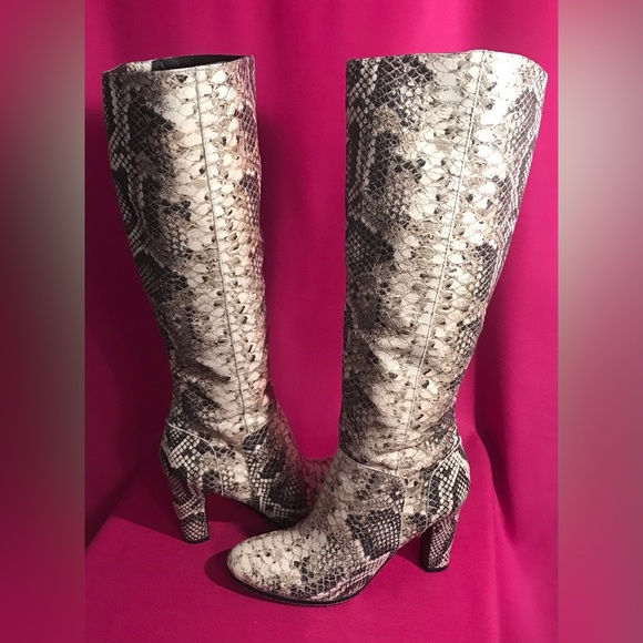Sam Edelman Serephinia Snakeskin Tall Boots - Picture 5 of 7
